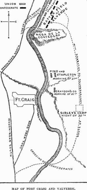 Valverde battle -- 1862