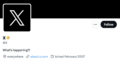 X profile