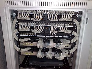 19-inch rackmount Ethernet switches and patch panels