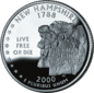 New Hampshire quarter dollar coin