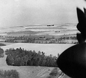 97Sqd-Lancasters-low-level-practice for Augsburg raid