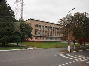 Chornobyl's Old City Hall building