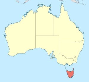 Austroaeschna tasmanica distribution map.svg