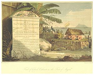 BARROW(1806) p207 TOMB (COLONEL CATHCART) IN THE FORT ANJERIE