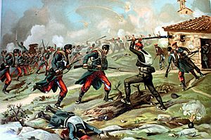 Batalla de Murrieta en San Pedro Abanto (Segunda parte de la Guerra Civil. Anales desde 1843 hasta el fallecimiento de don Alfonso XII)
