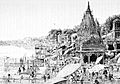 Bathing Ghat Banaras India 1890