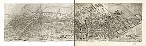 Bird's-eye view of the West Hudson towns-Harrison & East Newark, Kearny & Arlington, N.J. LOC 87691085