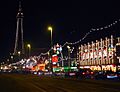 Blackpool tower and illuminations