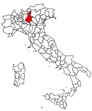 Location of Province of Brescia