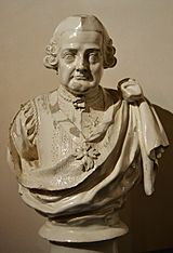 Bust del Comte d'Aranda, avantcambra del palau del marqués de Dosaigües