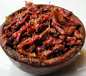 Chapulines in Oaxaca