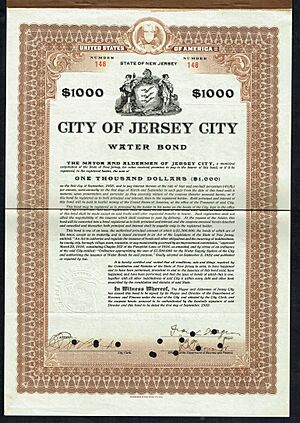 City of Jersey City Water Bond 1922