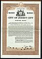 City of Jersey City Water Bond 1922