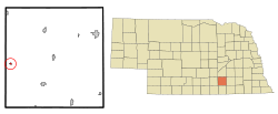 Location of Glenvil, Nebraska