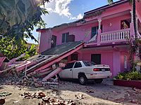Collapsed house in Yauco