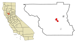 Location in Colusa County and the state of California
