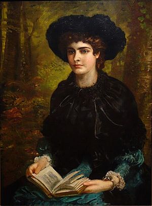 Constance Lloyd. Painting by Louis Desanges 1882