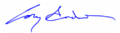 Cory Gardner signature