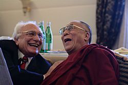 Dalai Lama with Marco Pannella