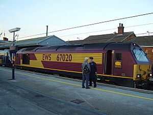 EWS class 67 on a failed GNER service - geograph.org.uk - 1606156