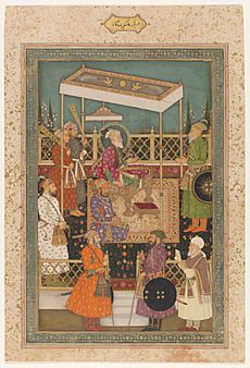 Emperor Awrangzib Receives Prince Mu'azzam (CBL In 34.7)