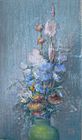 Flowers in a Green Vase by Leon Dabo