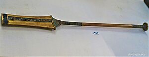 Gilded Wooden Sceptre of Tutankhamun