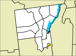Location of Glens Falls in Warren County