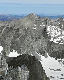A photo of Goat Mountain viewed from Hyndman Peak