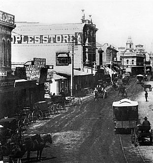 Hamburger's People's Store Spring Street 1880s