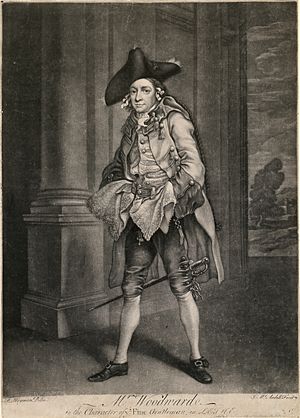 Henry Woodward, (1714-1777), Actor, as the Fine Gentleman in D. Garick's 'Lethe' P6522