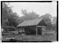 Historic American Buildings Survey W. N. Manning, Photographer, July 18, 1935 OLD WOOD SHED, S. E. CORNER - Crowell-Cantey-Alexander House, State Road 165, Fort Mitchell, Russell HABS ALA,57-FOMI,1-14