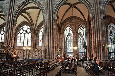 Inside Notre Dame de Strasbourg