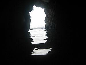 Inside a Cave on Norman Island BVI