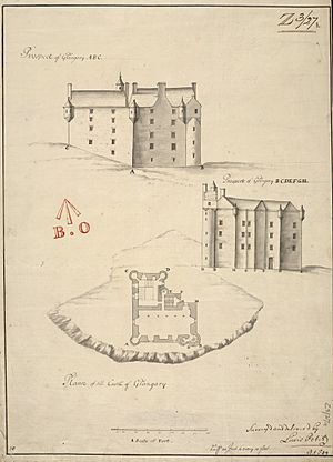 Invergarry Castle Petit plan