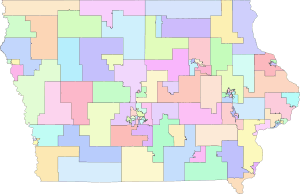 Iowa State House Districts, 2012-2022