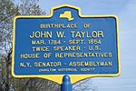 John W Taylor birthplace marker.jpg