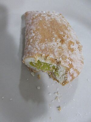 Lemon Hubig's Pie, June 2023 - Cut open