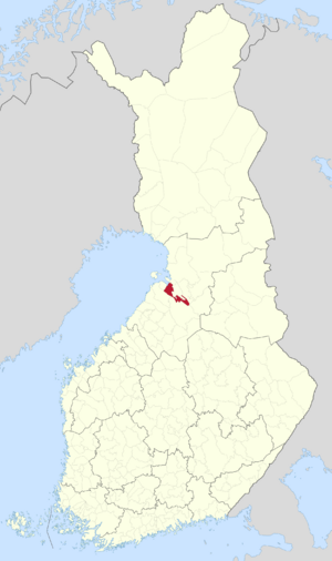 Location of Liminka in Finland