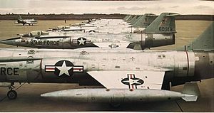 Lockheed F-104C Starfighters of 434th TFS, 479th TFW, at Ching Chuan Kang Air Base, Taiwan, in 1965