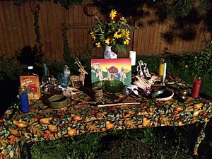 Mabon-Fall Equinox 2015 Altar by the Salt Lake Pagan Society, Salt Lake City, UT