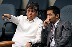 Manny Pacquiao with Kiko Pangilinan