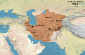 Map of the Khwarazmian Empire