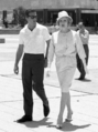 Marlene Dietrich and Burt Bacharach visit Jerusalem during a 1960 concert tour of Israel - Photo by Fritz Shlezingel