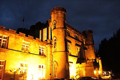 Melville Castle by night