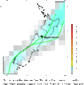 New Zealand earthquake density map