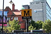Newcastle Metro sign