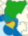 Nigeria–São Tomé and Príncipe Joint Development Zone, in red