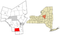 Oneida County New York incorporated and unincorporated areas Marshall highlighted