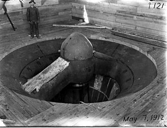 Opening of 42-inch crusher 5-7-1912